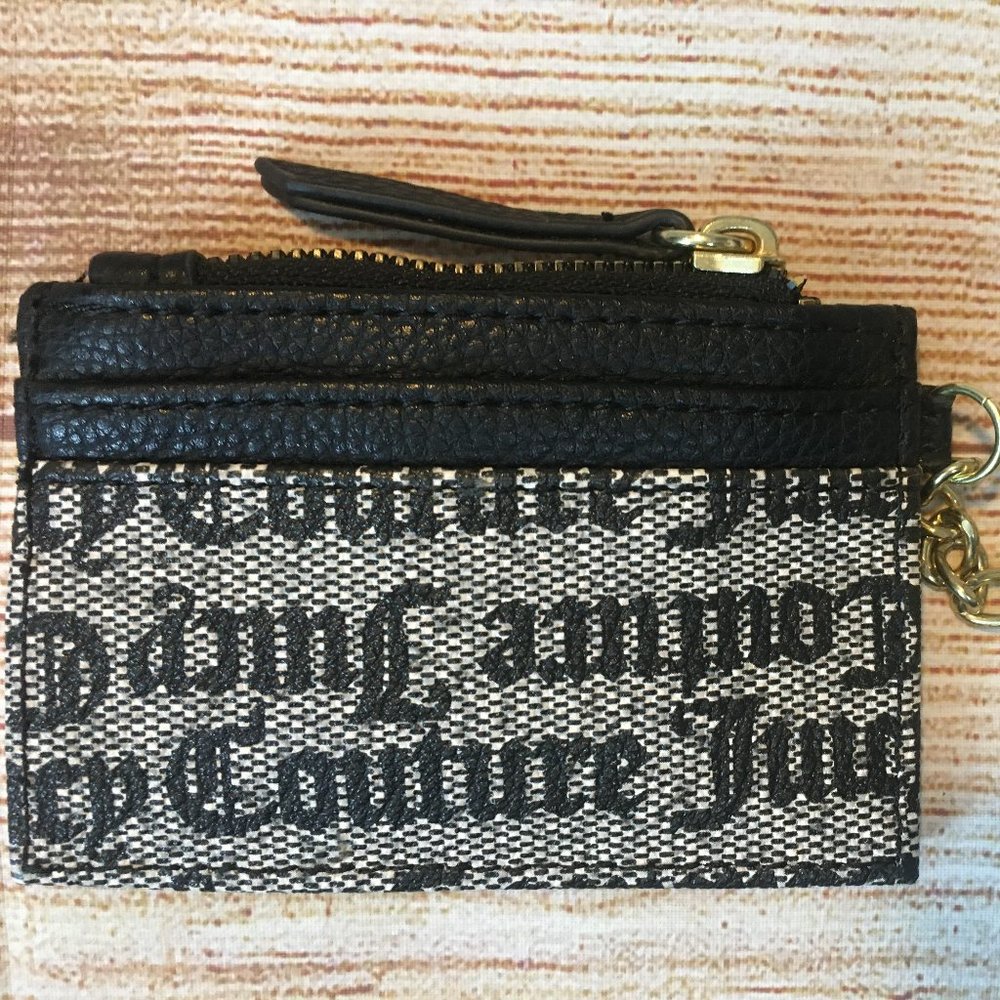 Juicy Couture Card Coin Cash Wallet with gold heart shaped key ring clip - Picture 4 of 5